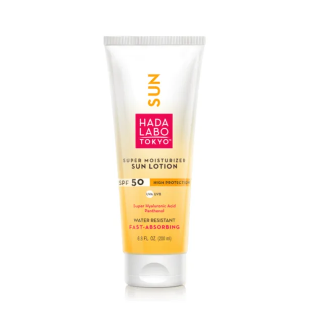HADA LABO TOKYO SUN SPF 50 Mléko na opalování  – Super moisturising Sun Lotion, 200 ml