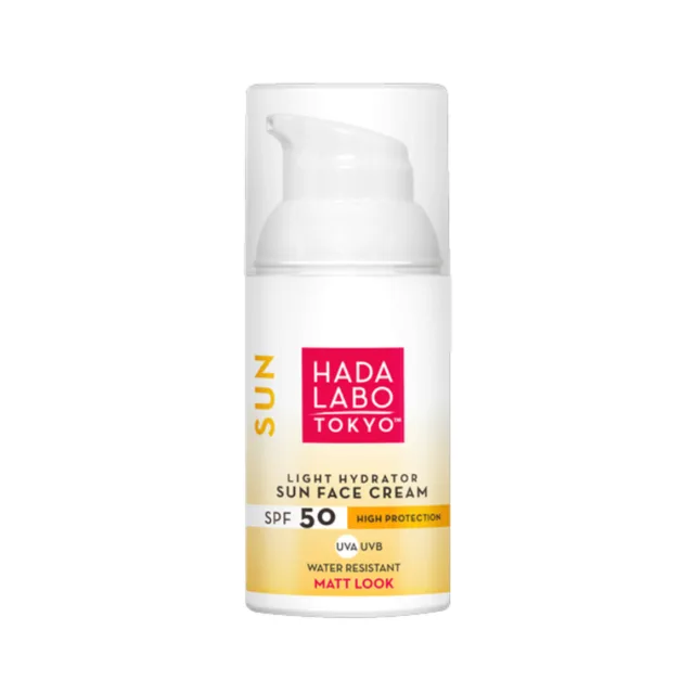 HADA LABO TOKYO SUN SPF 50 Voděodolný matující opalovací krém na obličej Light hydrator sun face cream 50 ml