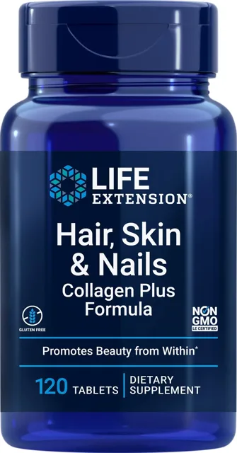Hair, Skin & Nails Collagen Plus Formula, 120 tablet