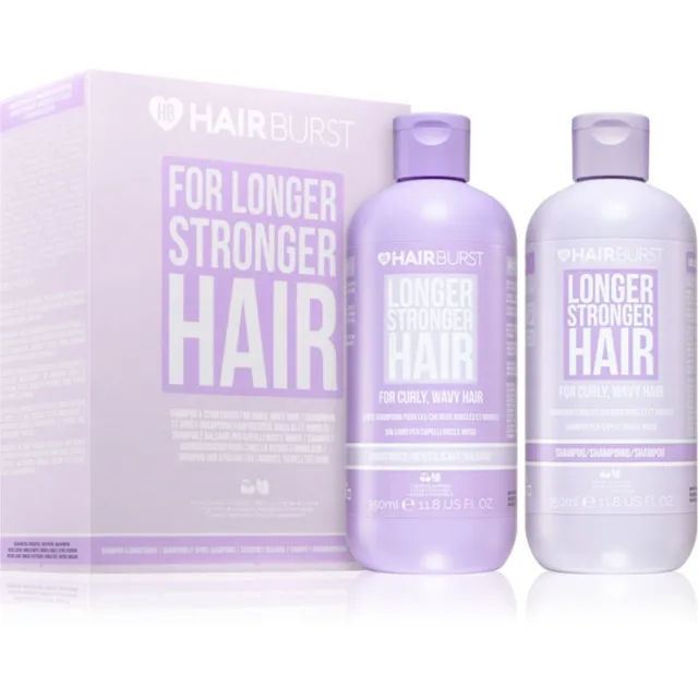 Hairburst Longer Stronger Hair Curly, Wavy Hair Set dárková sada pro kudrnaté vlasy