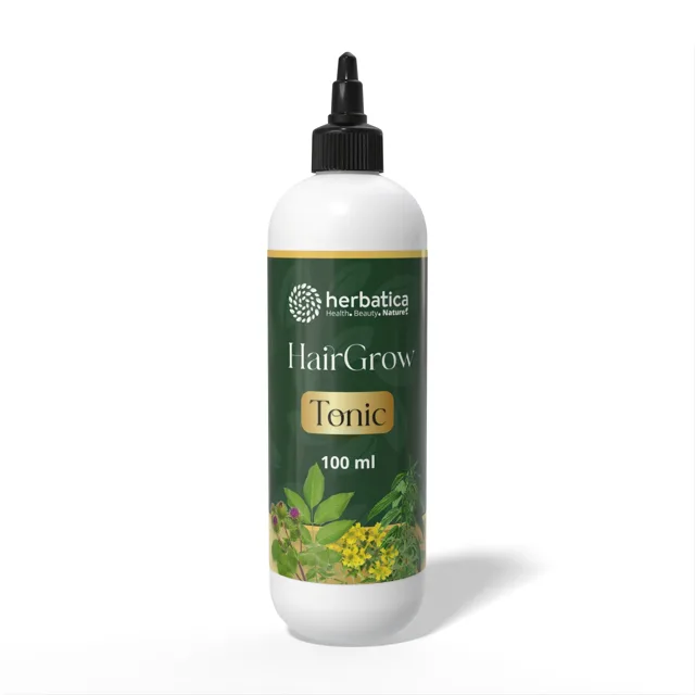HairGrow Active Tonic – bylinné tonikum pro podporu růstu vlasů – 100 ml - Herbatica