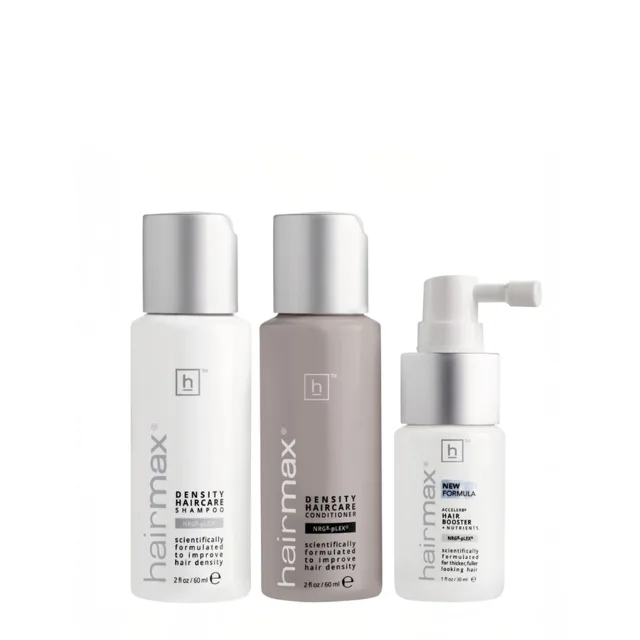 HairMax Mini sada Density pro řídnoucí vlasy 60 ml + 60 ml + 30 ml