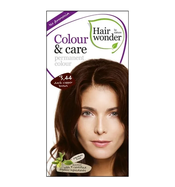 Hairwonder Colour&Care 3.44 Tmavě měděná hnědá barva na vlasy 100 ml