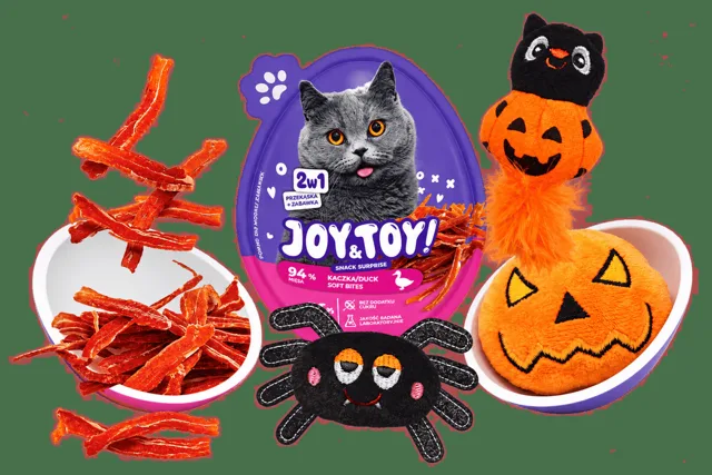 Halloweenské vajíčko s překvapením Joy&Toy pro kočky