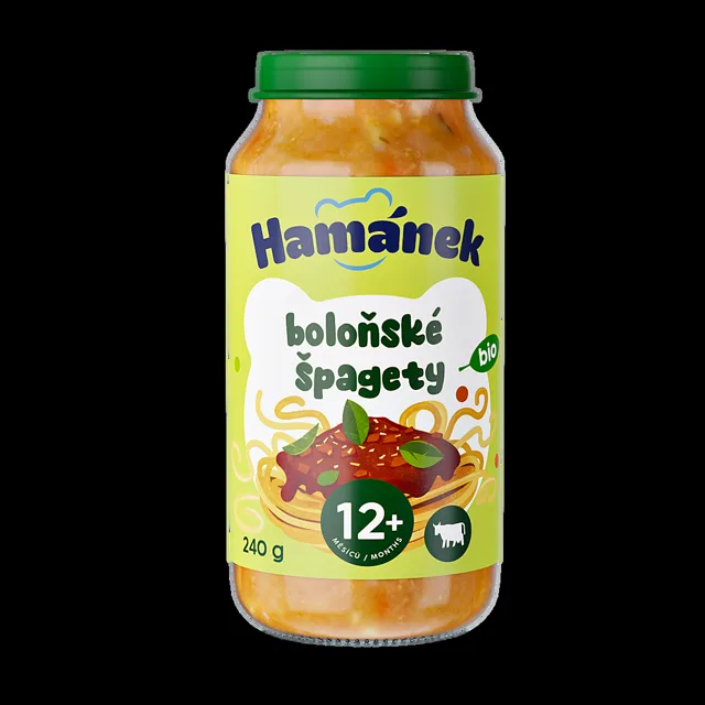 HAMÁNEK Bio Boloňské špagety 12m+ 240 g