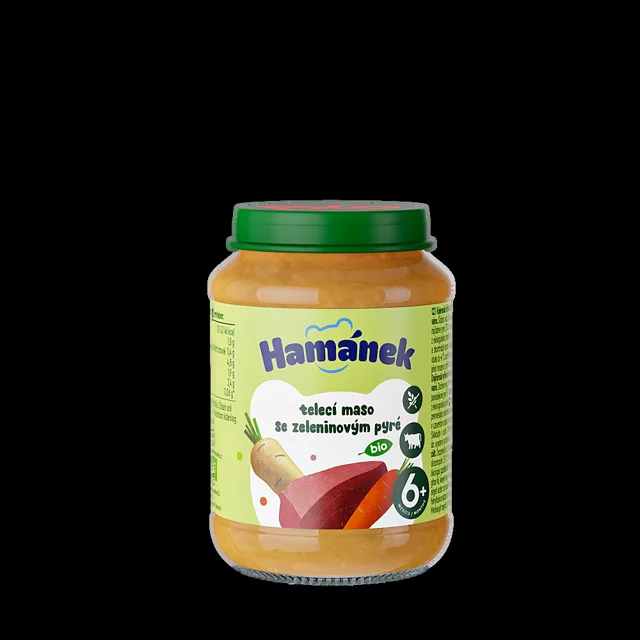 HAMÁNEK Bio Telecí se zeleninou 6m+ 190 g