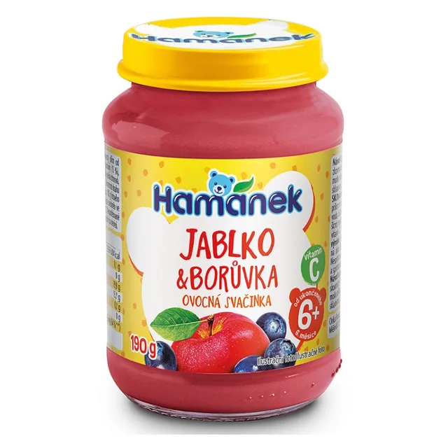 HAMÁNEK Borůvka s jablky 6m+ 190 g
