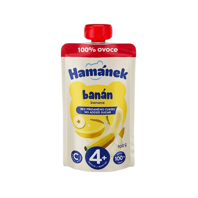 HAMÁNEK Kapsička banán 4m+ 100 g
