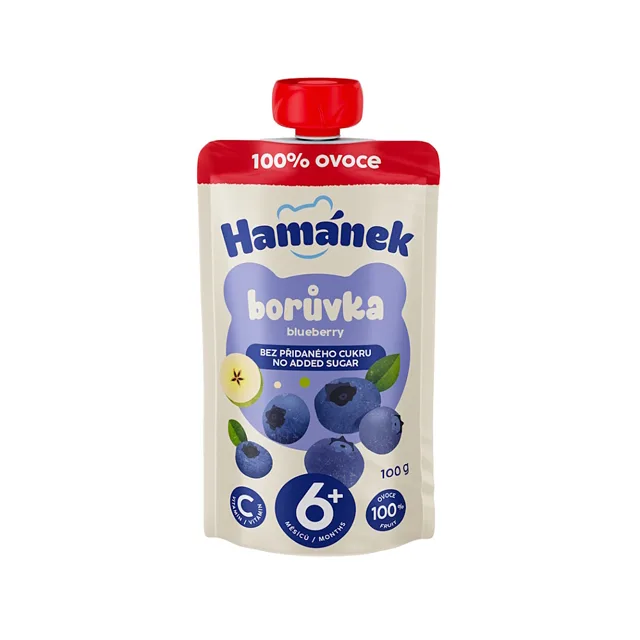 HAMÁNEK Kapsička borůvka 6m+ 100 g