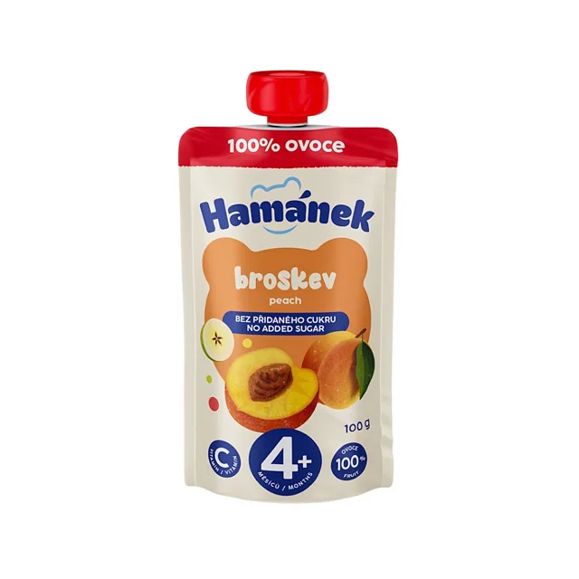 HAMÁNEK Kapsička broskev 4m+ 100 g