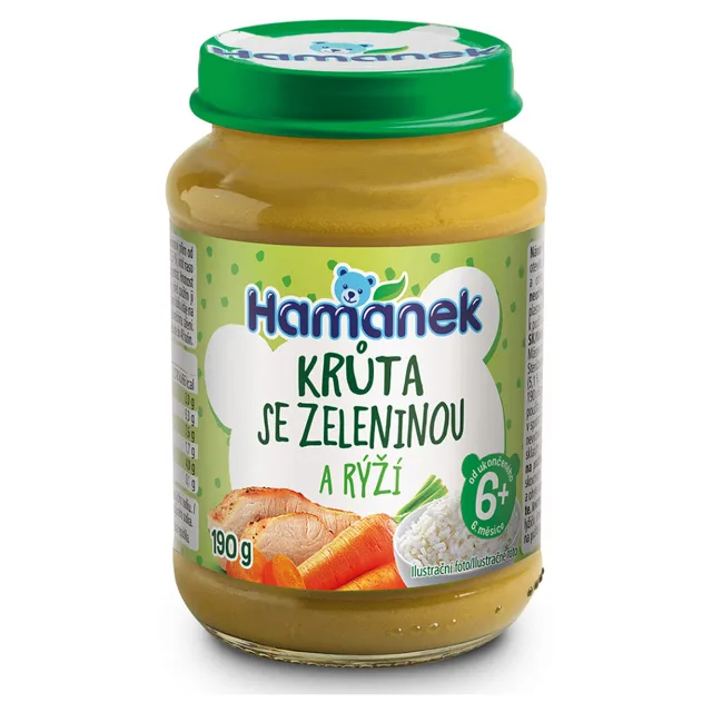 HAMÁNEK Krůta se zeleninou a rýží 6m+ 190 g