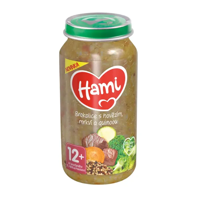Hami Brokolice s hovězím, mrkví a quinoou 250 g