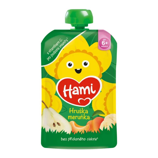 Hami Hruška, meruňka 6m+ kapsička 100 g