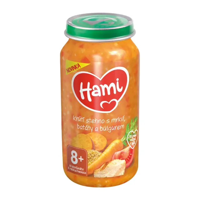 Hami Krůtí stehno s mrkví, batáty a bulgurem 250 g