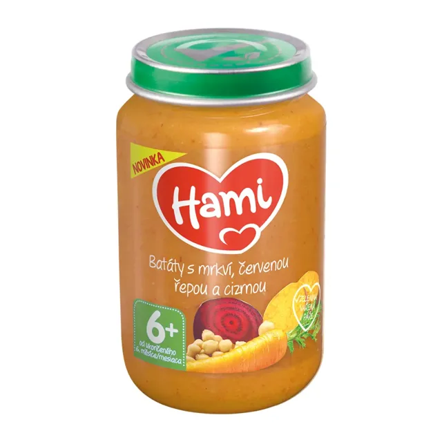 Hami Příkrm Batáty s mrkví, červenou řepou a cizrnou