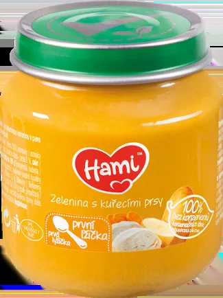 Hami První lžička Zelenina s kuřecími prsy 6m+ 125 g