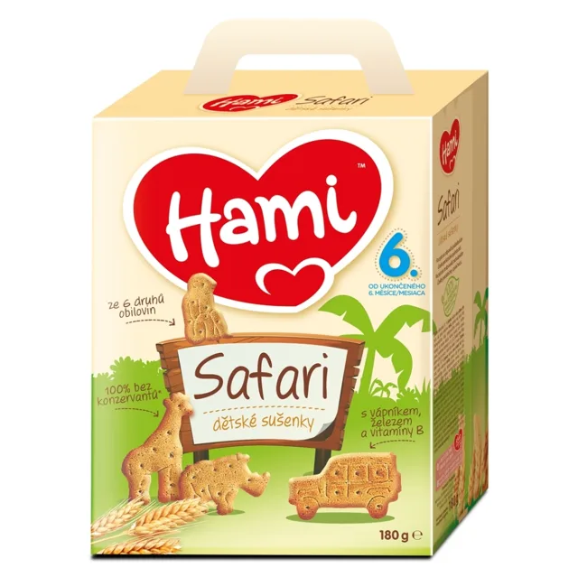 HAMI Safari dětské sušenky 180 g