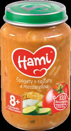 Hami špagety S Rajčaty A Mozzarellou 200g 8m+