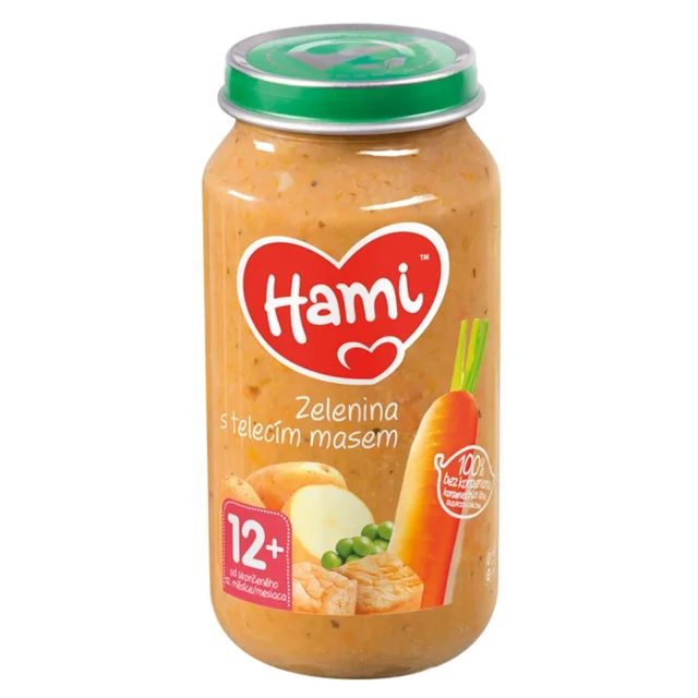 HAMI Zelenina s telecím masem od 12.měsíce 250 g