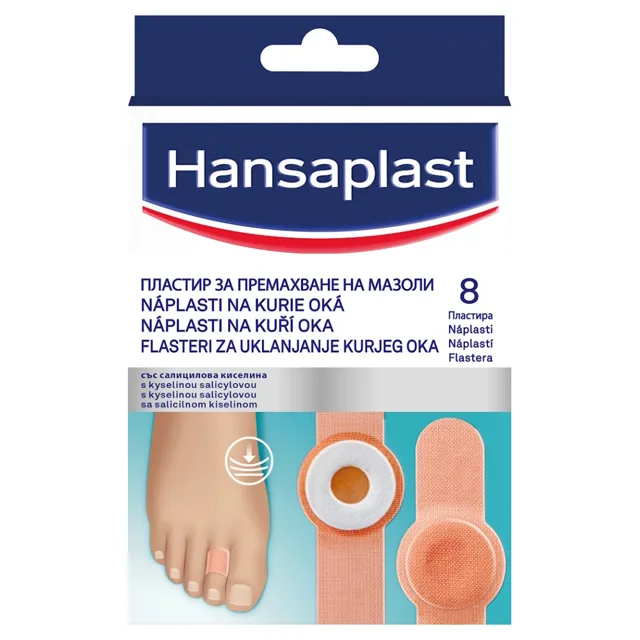 HANSAPLAST Náplast na kuří oka 8 kusů