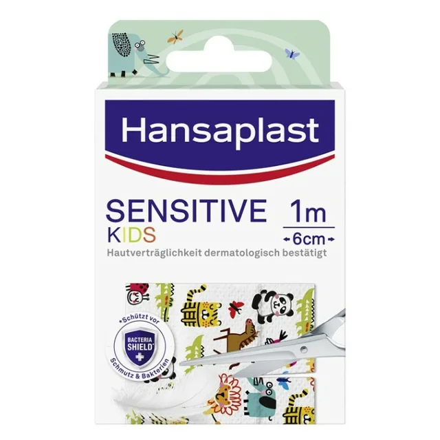 HANSAPLAST Sensitive kids zvířátka náplast 1 m x 6 cm