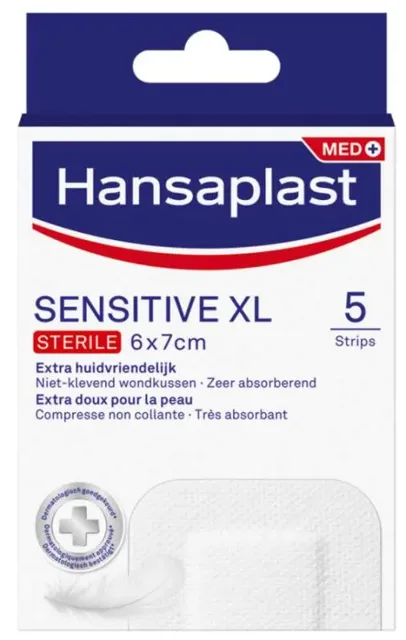 Hansaplast Sensitive náplast sterilní XL 5 ks