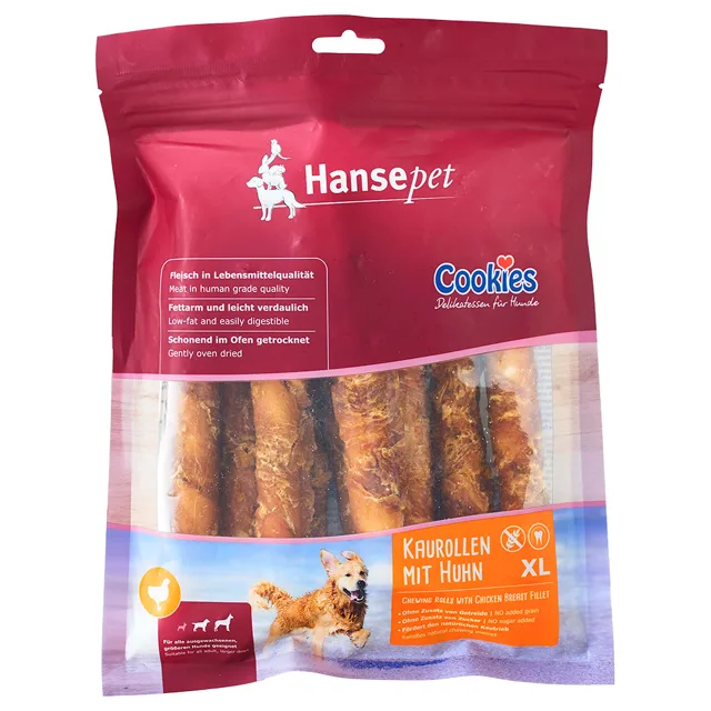 Hansepet žvýkací rolky s kuřecím filetem XL - 2 x 450 g