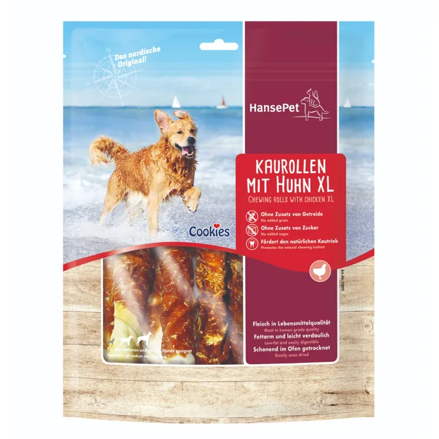 Hansepet žvýkací rolky s kuřecím filetem XL - 450 g