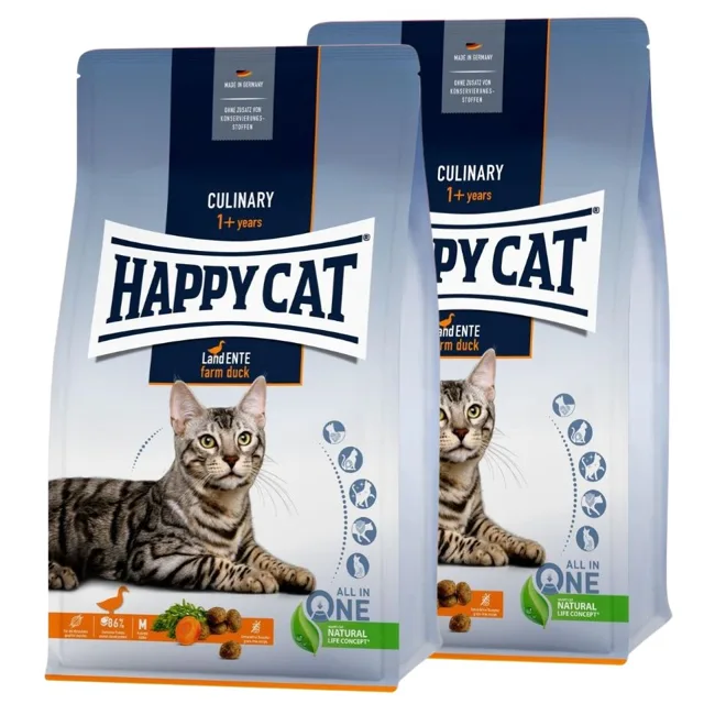 HAPPY CAT Culinary Farm Duck 2x4 kg kachna granule pro kočky