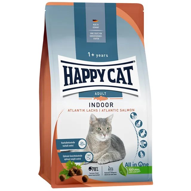 Happy Cat Indoor losos - 1,3 kg