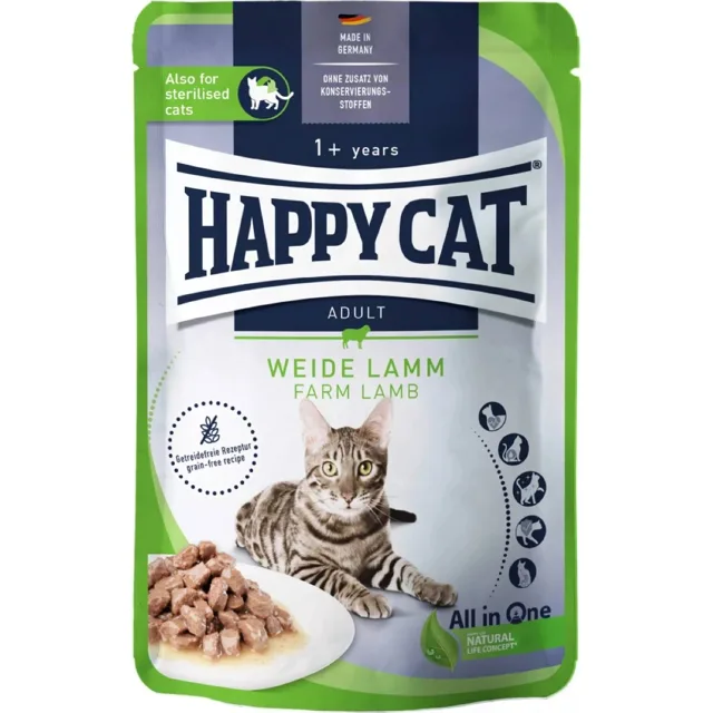 Happy Cat Kapsa Jehně - 85 g