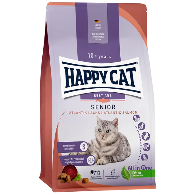 Happy Cat Senior losos - 1,3 kg