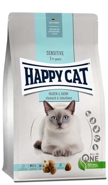 HAPPY CAT Sensitive kachna 4 kg pro dospělé kočky