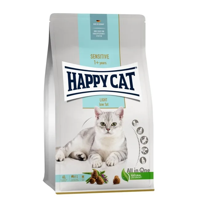 HAPPY CAT Sensitive Light 4 kg pro kočky se sklonem nadváhy