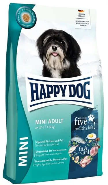 HAPPY DOG Fit &amp; Vital Adult Mini 4 kg suché krmivo pro psy malých plemen
