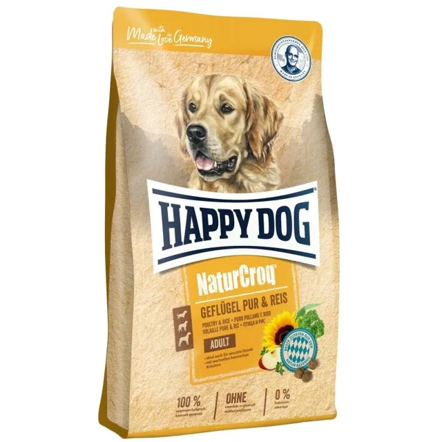 HAPPY DOG NaturCroq Drůbež a rýže 11 kg