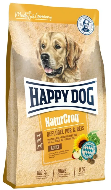 HAPPY DOG NaturCroq Geflügel Pur &amp; Reis 4kg