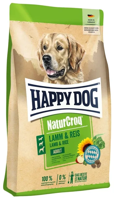 HAPPY DOG NaturCroq Lamm &amp; Reis 11 kg jehněčí a rýže granule pro psy