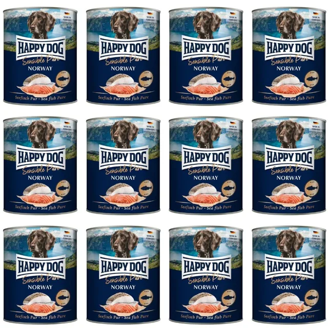 HAPPY DOG Sensible Norway Fish 12x800 g mokré krmivo pro psy