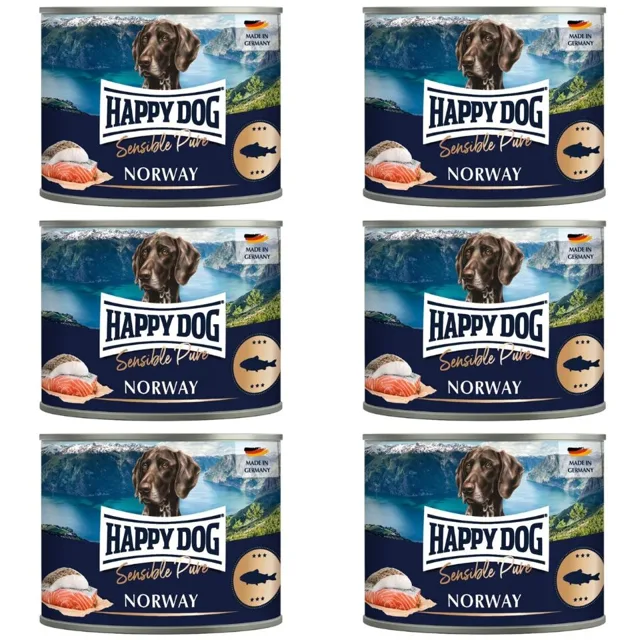 HAPPY DOG Sensible Norway Fish 6x200 g mokré krmivo pro psy