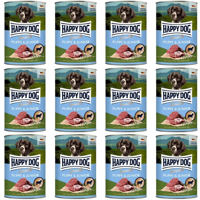 HAPPY DOG Sensible Puppy Junior Lamb &amp; Rice 12x400 g mokré krmivo pro štěňata a mladé psy