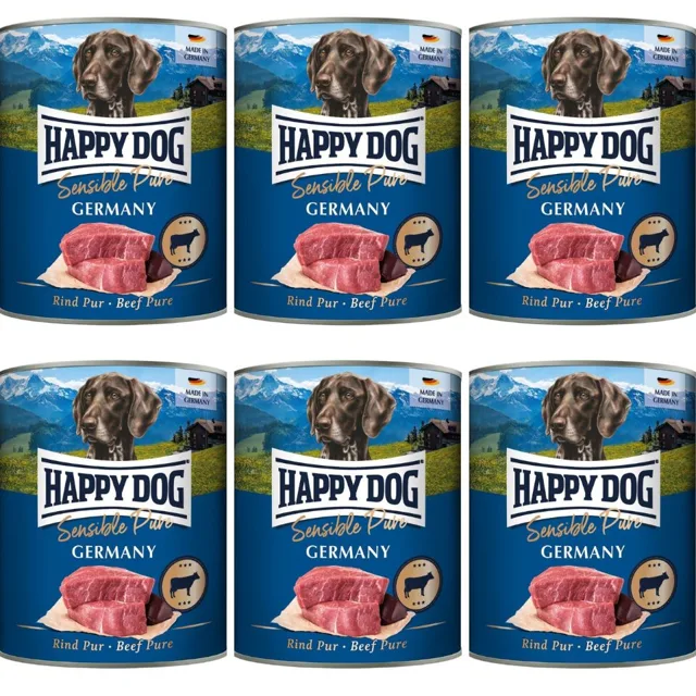 HAPPY DOG Sensible Pure Germany Beef 6x800 g mokré krmivo pro psy