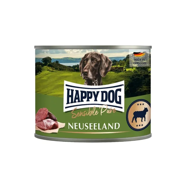 HAPPY DOG Sensible Pure Nowa Zelandia jehněčí 200g mokré krmivo pro psy