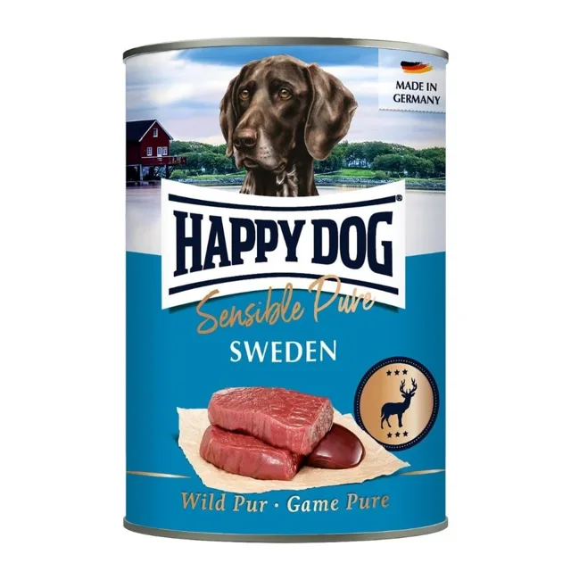 HAPPY DOG Sensible Pure Sweden Venison 400 g mokré krmivo pro psy