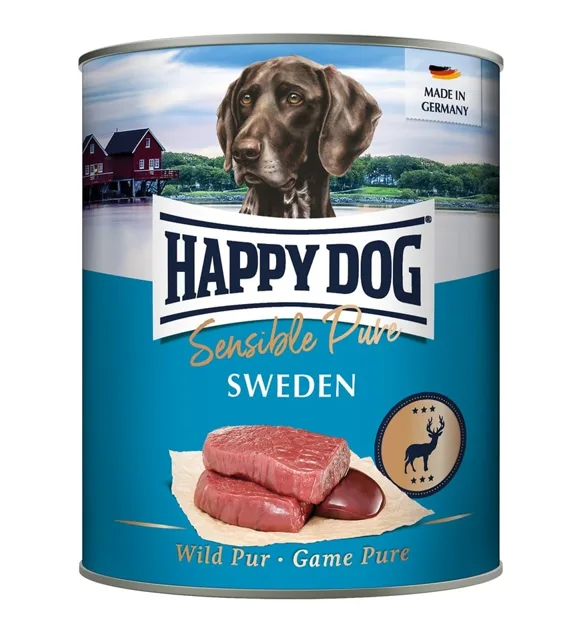 HAPPY DOG Sensible Pure Sweden Venison 800g mokré krmivo pro psy