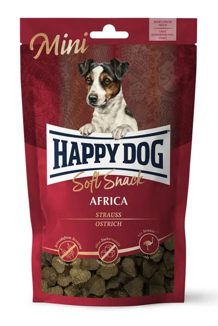 HAPPY DOG Soft Snack Mini Africa 100g pštros