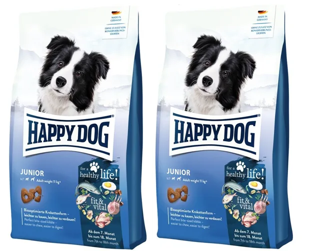 HAPPY DOG Supreme Fit&amp;VItal Junior 2 x 1kg