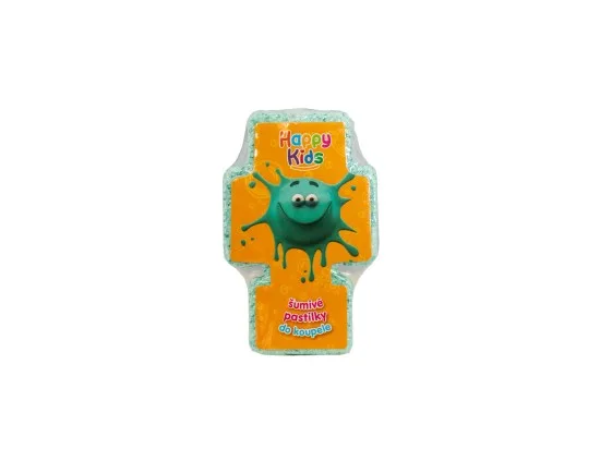 Happy Kids šumivá pastilka do koupele 40 g, mix variant, 1 ks