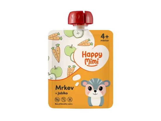 Happy Mimi ovocný příkrm mrkev 90 g