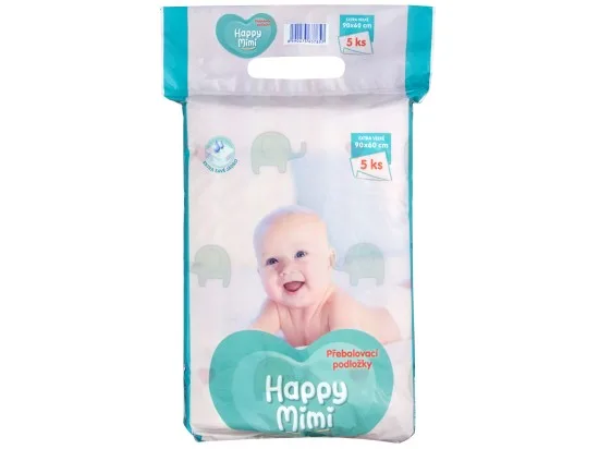 Happy Mimi přebalovací podložky Extra velké 90x60 cm 5 ks